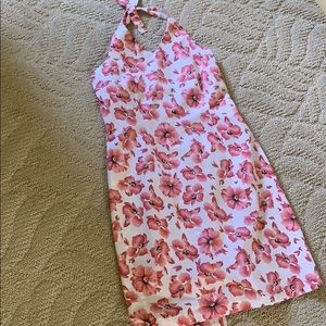 Floral halter dress